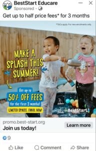 BestStart childcare fees discount
