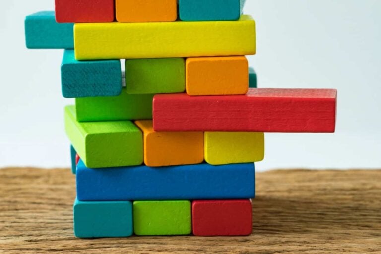 colourful preschool blocks