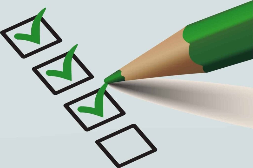 check boxes tick survey promises views planning