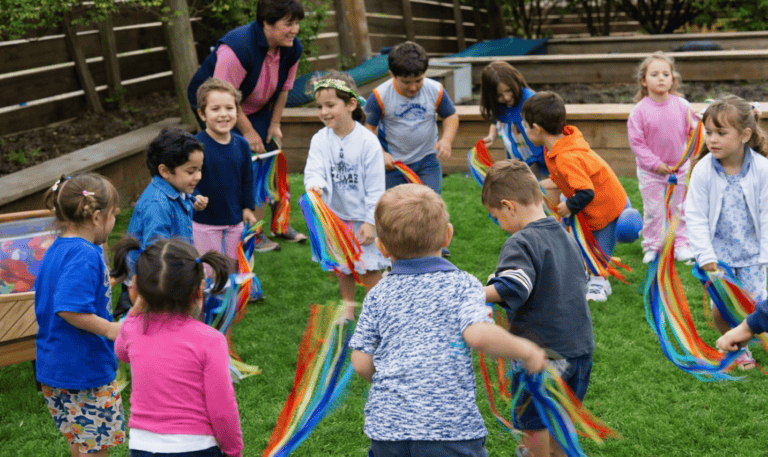 dance movement ribbons happiness and joy