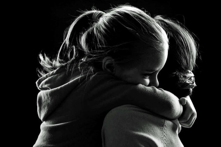 comforting child