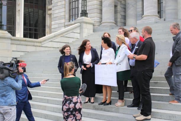 Lead advocate and advisor on why Pay Parity for all ECE teachers is vital (image: The petition presentation for the House of Representatives)